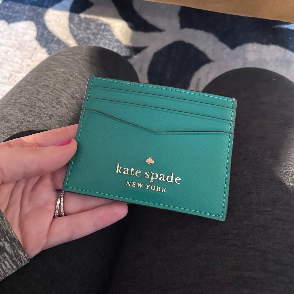 NWOT Kate Spade - Green Card Holder - Never Used